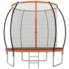 Soozier 10' Trampoline with Enclosure Net & Ladder-Comes with galvanized steel frame and 54 strong springs