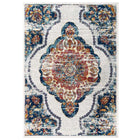 Modway Entourage Malia Distressed Vintage Floral Vintage Medallion Area Rug - 8 ft W x 10 ft L - Multicolored-Distressed Vintage Floral Vintage Medallion Area Rug