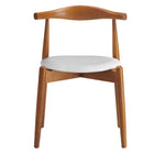 Modway Stalwart Dining Side Chairs - Dark Walnut/White - 4 Pack-9