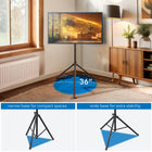 Mount-It! Heavy Duty Tripod TV Stand for 32 - 70" Screens - Black-Great for use in conference rooms, at tradeshows, schools, or tailgate parties, or even during movie night in your backyard