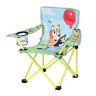 Danawares Kids Camp Chair with Cup Holder & Carry Bag - Bluey-Featuring bright Bluey graphics and a built-in cup holder, it's perfect for indoor and outdoor activities