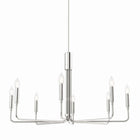 Modway Rekindle 8-Light Chandelier - Polished Nickel-Height-Adjustable