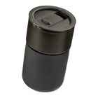 Gry Mattr Ceramic Silicone Sleeve Travel Cup - 360 ml - Black-Silicone sleeve around bottom portion of cup keeps hot and cold off of hands while providing a non-slip base for the cup
