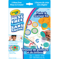 Crayola Color Wonder Mess-Free Paint & Stamper Kit-COLOR WONDER PAINT & STAMPER KIT: Includes 5 Color Wonder Ink Pads, 5 Safari Stamps, 1 Stamp Holder, 1 Paintbrush and 1 Paper Pad