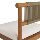 Modway Eleni Outdoor Teak Wood Bar Stools 2-Piece Set - Natural/Sail-9