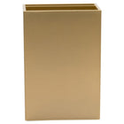 JAM Paper Plastic Pen Holder - Gold-Perfect for de-cluttering your desk with plenty of room for pens, pencils, marker, highlighters, rulers, scissors, and more.