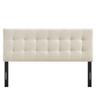 Modway Emily Fabric Upholstered Queen Size Headboard - Ecru-Assembly Required