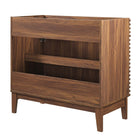 Modway Render 36" Bathroom Vanity Cabinet - Walnut-Soft-Close Doors