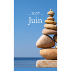 Horizon Éditions 2027 Zen Monthly and Daily Planner  - 5-7/8" x 9-1/16"-Hardcover, spiral bound