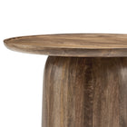 Modway Holloway 30" Round Wood Coffee Table - Walnut-6