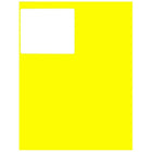 JAM Paper Mailing Address Labels, 3 1/3 x 4, Neon Yellow, 3 sets of 120 (354328049g)-360 per pack