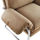 Modway Ansel Performance Velvet Accent Chair - Taupe-8