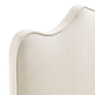 Modway Athena Stain-Resistant Performance Velvet King Size Headboard - Alabaster-7