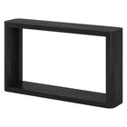 Hudson&Canal Kellan 52"W Console Table - Black Grain-Tabletop and lower shelf both have a weight capacity of 50 lbs