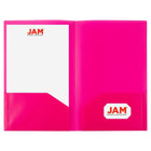 JAM Paper Legal Plastic 2 Pocket POP Folders - Durable School Folders - Assorted Fashion Colours - 6 Pack-Our high quality two-pocket POP Folders are durable, made with smooth & stury plastic, and have a business card slot on the right side 