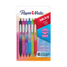 Paper Mate InkJoy Ballpoint Pens - Retractable - Medium Point - Assorted Colours - 6 Pack-Ballpoint pens with ultra-smooth ink in vibrant colours keep the fun and ideas flowing