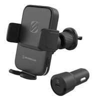 MagicGrip 10W Qi Fast Charging 3-in-1 Wireless Vent Mount Auto Grip - Black-Compatible with iPhone and Android devices