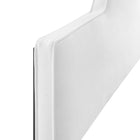 Modway Dawn Performance Velvet King/California King Headboard - White-Performance Velvet Upholstery