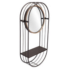 Zuo Saroni Mirror Shelf - Antique Grey-Colour: Antique Grey