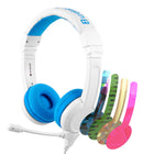 BuddyPhones School Kids on Ear Headphones - Blue-Headphone style on-ear, design for kids with SafeAudio