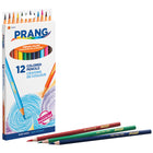 Prang Thick Core Coloured Pencils - Assorted - 12 Pack-3.3mm break resistant core holds up under pressure