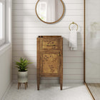 Modway Elysian 18" Wood Bathroom Vanity Cabinet - Brown-Assembly Required