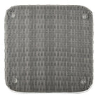 Manhattan Comfort Cannes Modern Patio 2-Person Seating Group 3-Piece Set with End Table - Grey/Cream-30 Day Limited Manufacturer's Warranty