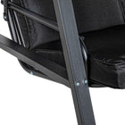 Outsunny 2 Seater Covered Outdoor Swing Chair with Removable Cushion Tilt Canopy - Black-2 Thick padded and easy care cushions for comfort and support
