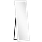 HOMCOM LED Full Length Mirror with 3 Colour Lighting - 21" W x 64" H - White-64" x 21" (162.5 x 53.3 cm) large mirror provides a full head-to-toe view 