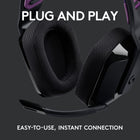 Logitech 981-000971 G535 LIGHTSPEED Wireless Gaming Headset - Black-On-Ear Controls: Volume roller is located directly on the ear cup, to quickly turn up your game, music or comms; simply flip up microphone to mute and get it out of the way
