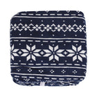BIOS Living Micro Plush Heated Throw - Navy Fairisle-Extra long 13' powercord
