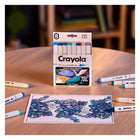 Crayola Colour Collections Dual-Tip Alcohol-Based Markers - Sand & Sea Edition - 8 Pack-Vibrant & consistent colour on any paper: enjoy flawless colour laydown on everything from premium colouring pages to everyday printer paper