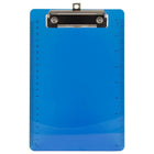 JAM Paper Small Plastic Memo Clipboards with Low Profile Metal Clip - Mini (6 x 9) - Blue-Colour: Blue | Be stylish and organized with colourful clipboards.