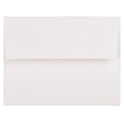 JAM Paper A2 Strathmore Invitation Envelopes - 4.375" x 5.75" - Bright White Linen - 50 Pack-Bright White Linen