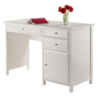 Winsome Delta Office Writing Desk, White (10147)-Dimensions: 30.7"H x 47.2"W x 20.2"D