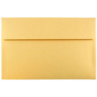 JAM Paper A10 Metallic Invitation Envelopes - 6" x 9.5" - Stardream Gold - 25 Pack -Colour: Stardream Gold