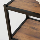 HOMCOM 5-Tier Bookcase with Doors and Open Shelves - Brown-Assembly required