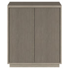 Hudson&Canal Alston 28"W Accent Cabinet - Antiqued Grey Oak-Features two swing-out doors and an adjustable center shelf