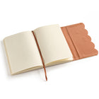 Eccolo Deluxe Journal - 6" x 8" - Lined - 128 Sheets - Scallop Clutch-Includes ribbon bookmark for added convenience