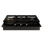 Fotile Tri-Ring Series Gas Cooktop - 30" - Black-Edge to Edge Cooking Grates