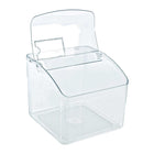 Azar Container - 7" H x 7.75" W x 7.75" D - Clear-Sits on counter or shelf