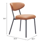Zuo Rorun Dining Chair - Brown - Set of 4-6