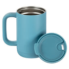 Gry Mattr Stainless Steel Mug with Handle - 500 mL - Blue-Stainless steel interior for durability and temperature retention