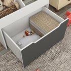 Qaba 3 Tier Kids Bookshelf with Drawer, 2 Storage Compartment - White-Suitable size for children aged 3-8 years
