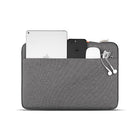 JCPal Nylon Business Style Sleeve for 13" MacBook Air, MacBook Pro - Gray-Water Resistant Nylon Outer