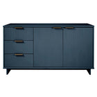 Manhattan Comfort Granville 55.04" Modern Sideboard - Midnight Blue-Modern- Contemporary with a taste of Glam - Sideboard for Dining Room and Living Room Use