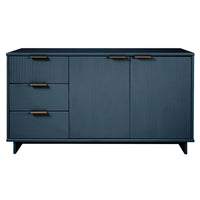 Manhattan Comfort Granville 55.04" Modern Sideboard - Midnight Blue-Modern- Contemporary with a taste of Glam - Sideboard for Dining Room and Living Room Use