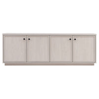 Hudson&Canal Ormond TV Stand for TV's up to 75" - Alder White-A transitional design accommodates TVs up to 75" for your entertaining space