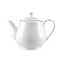 Maxwell & Williams Teapot - 1 L - White and Gold-Handwashing Recommended