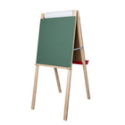 Crestline Child's Deluxe Double Easel - Green Chalkboard/Dry Erase Board - 44" H x 19" W-This is perfect for the classroom, home, and daycare.